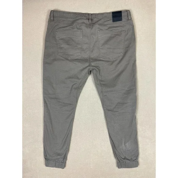 DU/ER Pants Adult 40/29 Khaki Slim Live Lite Joggers In Civilian Preppy‎ Mens